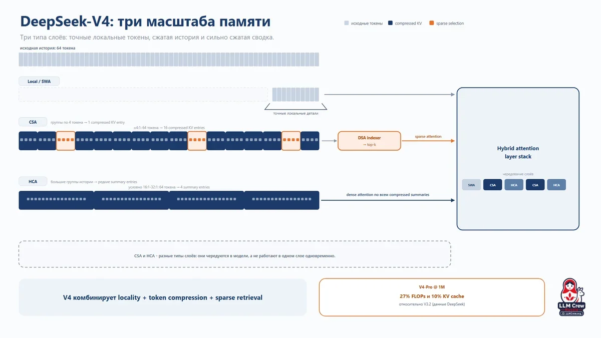 Иллюстрация к статье «Механизмы внимания в современных LLM»